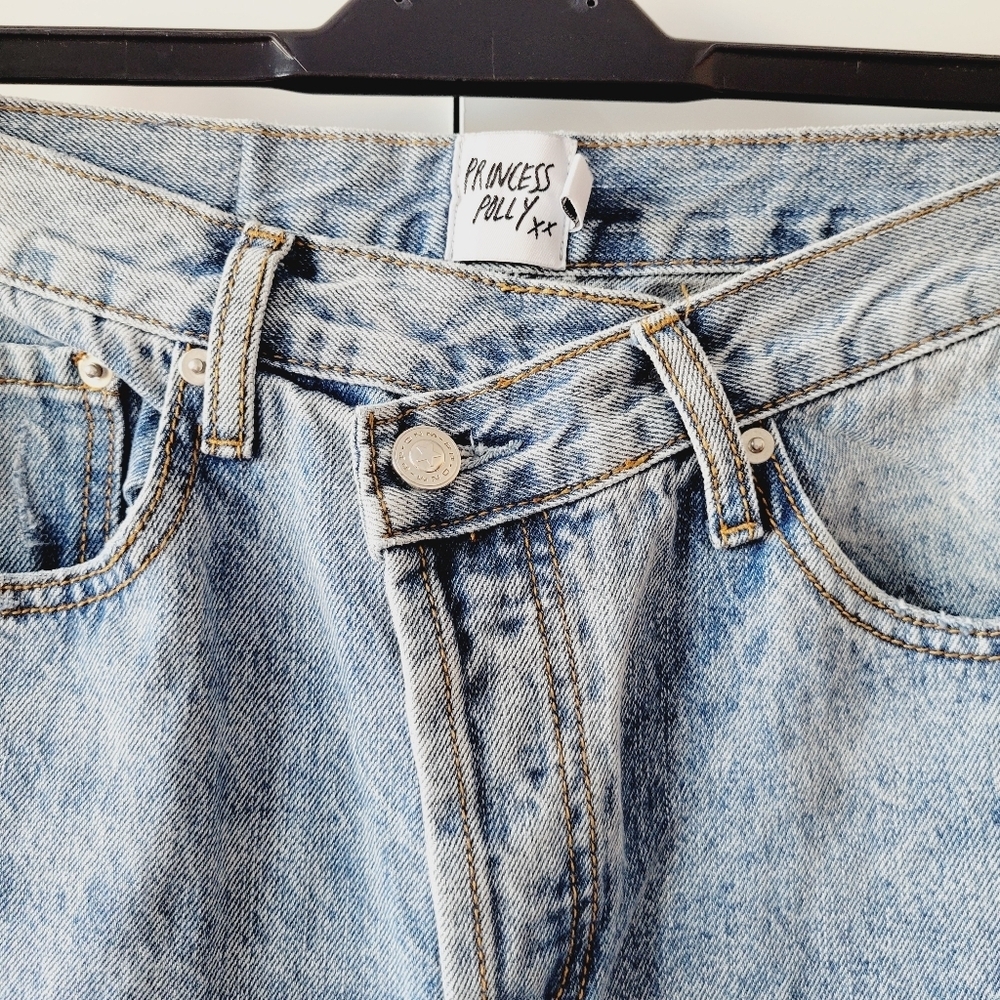 Princess Polly High Rise Straight Leg Jeans - Picture 5 of 14